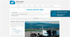 Desktop Screenshot of bilbao-airport.com