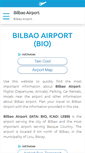 Mobile Screenshot of bilbao-airport.com